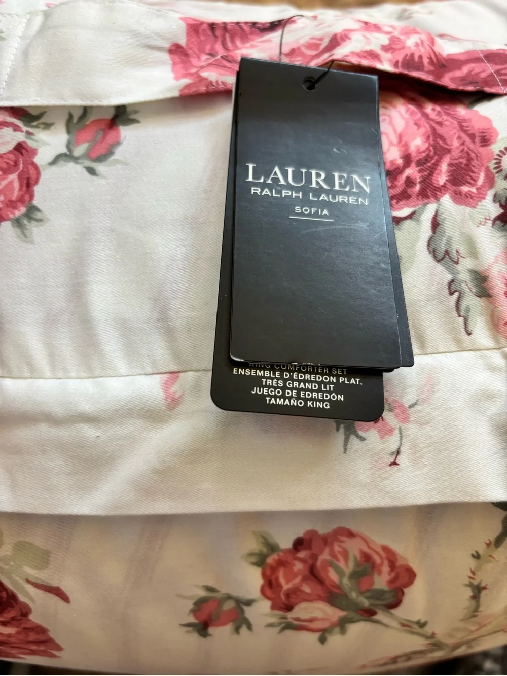 Ralph Lauren Sofia Cotton Sateen King Comforter Set Floral NWT MSRP $435